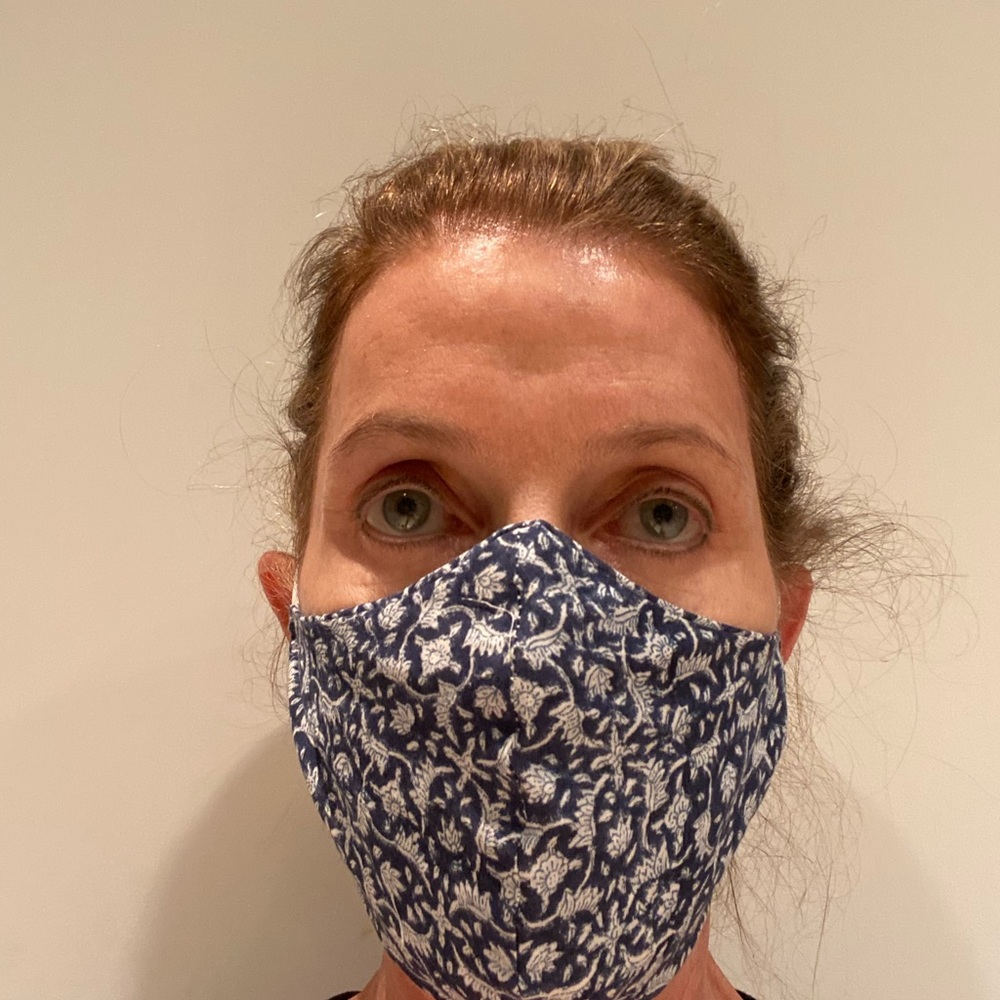 100% cotton full cover masks new assorted 3 pk